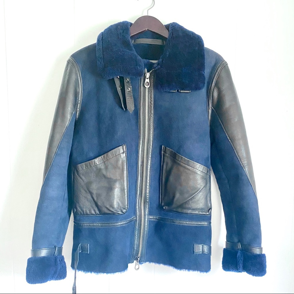 Kinfolk x Cockpit Sheepskin Bomber Jacket